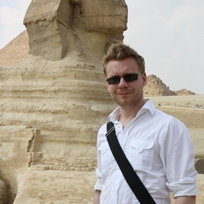 Me in front of the Sphinx.