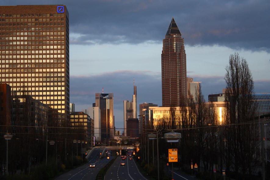 A view of Frankfurt.