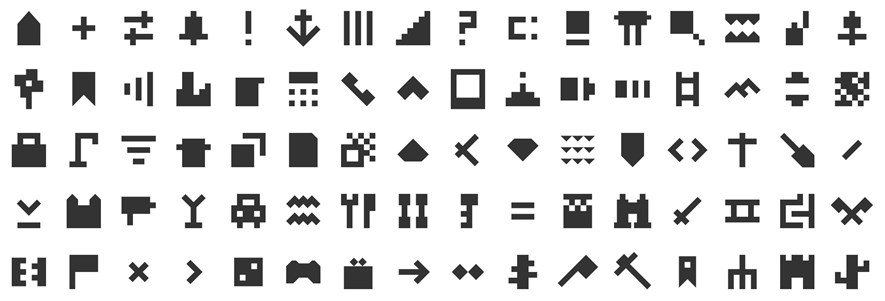 Some of the new icons, these from the icon set Afiado.