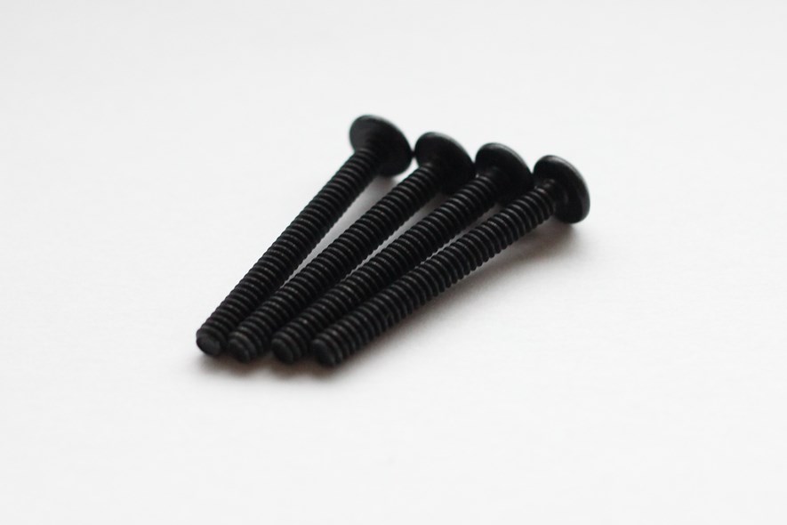 The screws we will be using, standard 6-32 UNC with a length of 30mm.