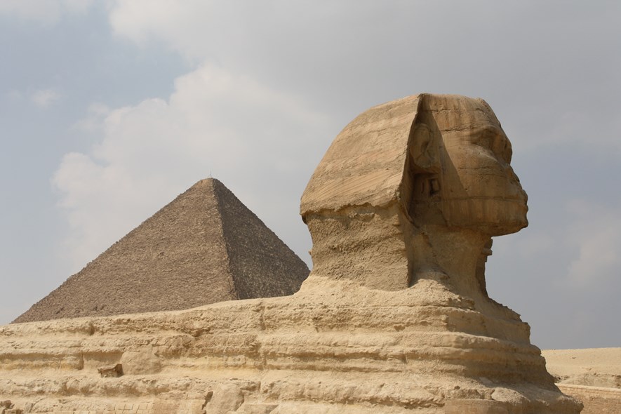 The sphinx at Giza.