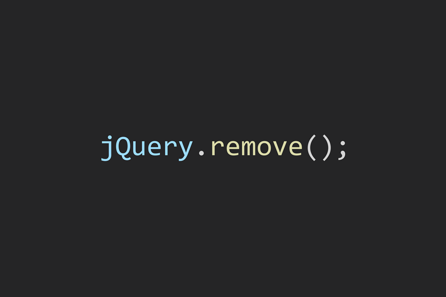 We can remove jQuery, just not with this call.