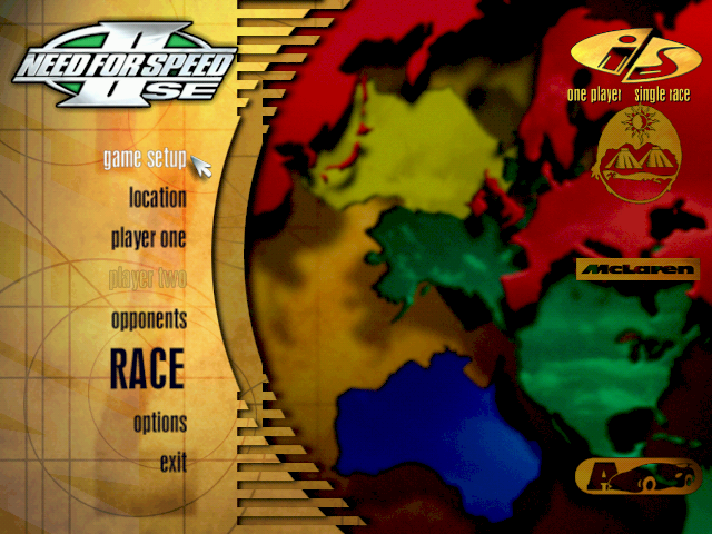 Need for Speed II Special Edition. Just the menu was spectacular back in the days.