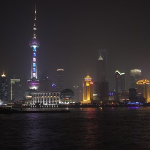 Famous and typical view of Shanghai.