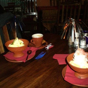 Nudeleis. This is really noodles mixed with ice cream.