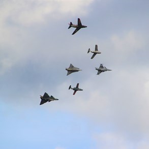 Made in Sweden: J 32 Lansen, J 29 Tunnan, J 35 Draken, JAS 39 Gripen, SK 60, AJS 37 Viggen.