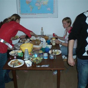We eat this food only three times a year.