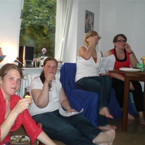 Synchronized drinking.