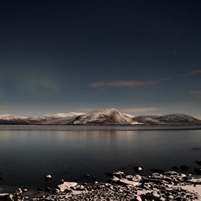 At times, the northern lights can barely be seen with the naked eye.