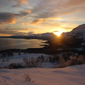 The Lappish Gate at sunrise.