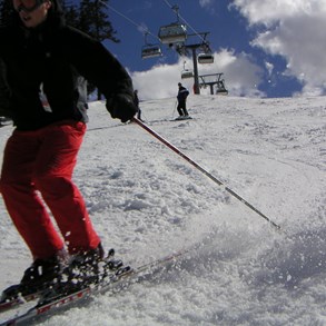 This is how you ski in Karstadt.