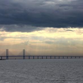 The bridge between Sweden and Denmark.