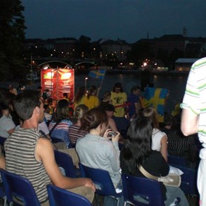 The crowd.
