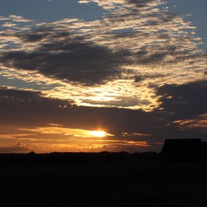 Sun is setting over &Aring;sle.